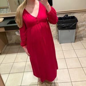 Pink Maternity Dress